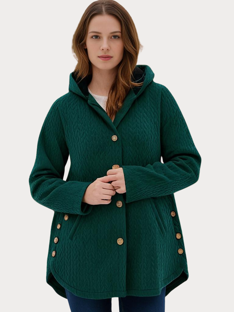 WW | Damen - Wintermantel – Eleganter Gefütterter Mantel mit Kapuze