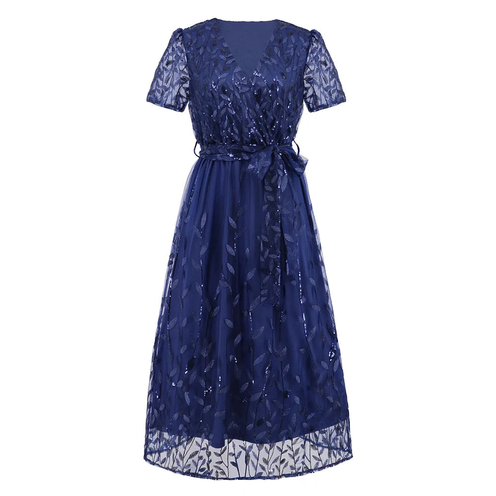 WW - Midikleid mit Pailletten