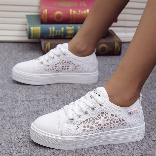 WW | Moderne Gesunde Damenschuhe Mit Schnürsenkeln Und Einem Weichen Fußbett