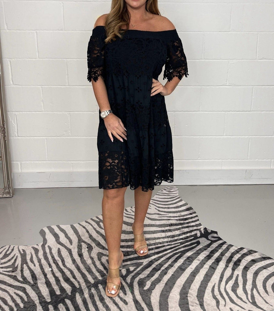 WW - Spitzen-Häkelkleid