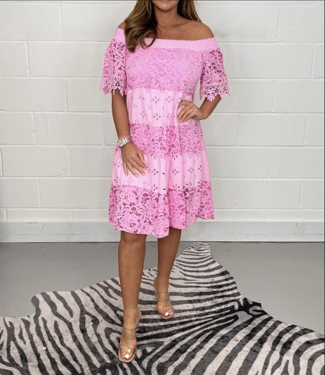WW - Spitzen-Häkelkleid