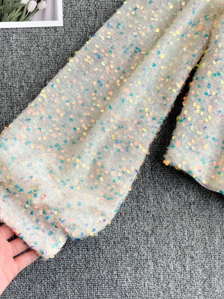 WW | Glitzerndes Top mit einem Schulterträger