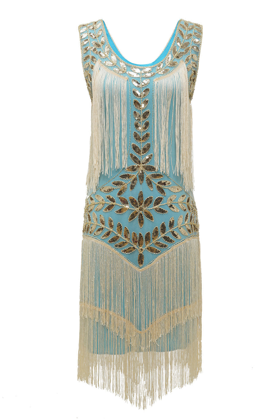 WW | Charleston Pailletten Hapsut Kleid
