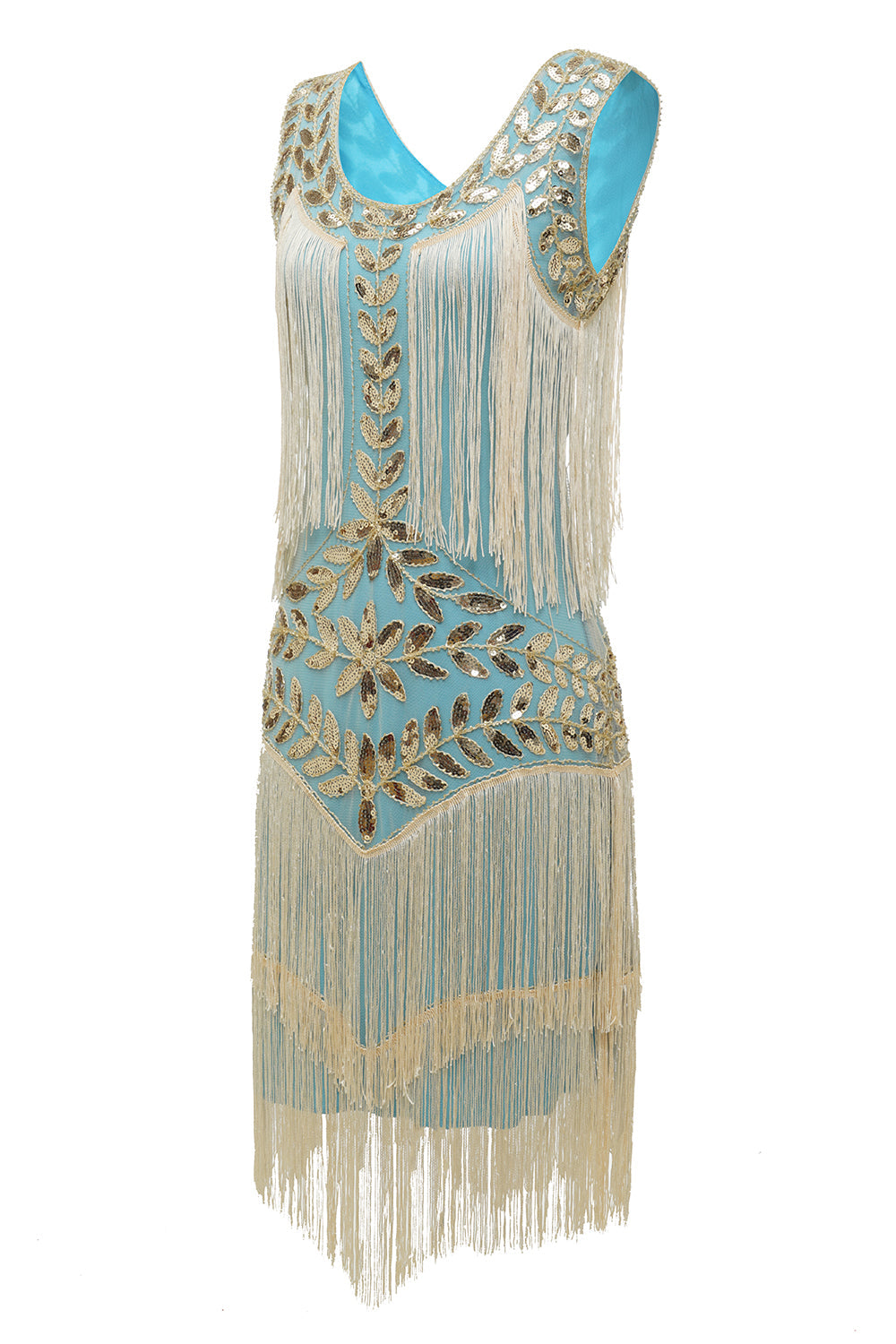 WW | Charleston Pailletten Hapsut Kleid