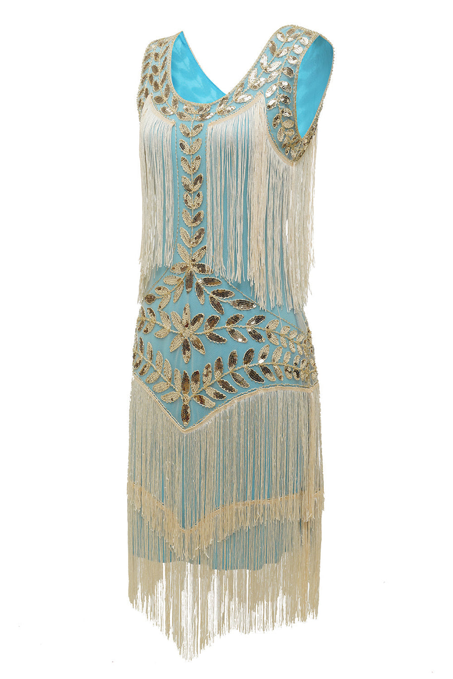 WW | Charleston Pailletten Hapsut Kleid
