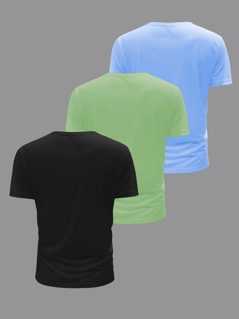 WW | 3 Pack Herren Lässig Kurzarm T-shirts