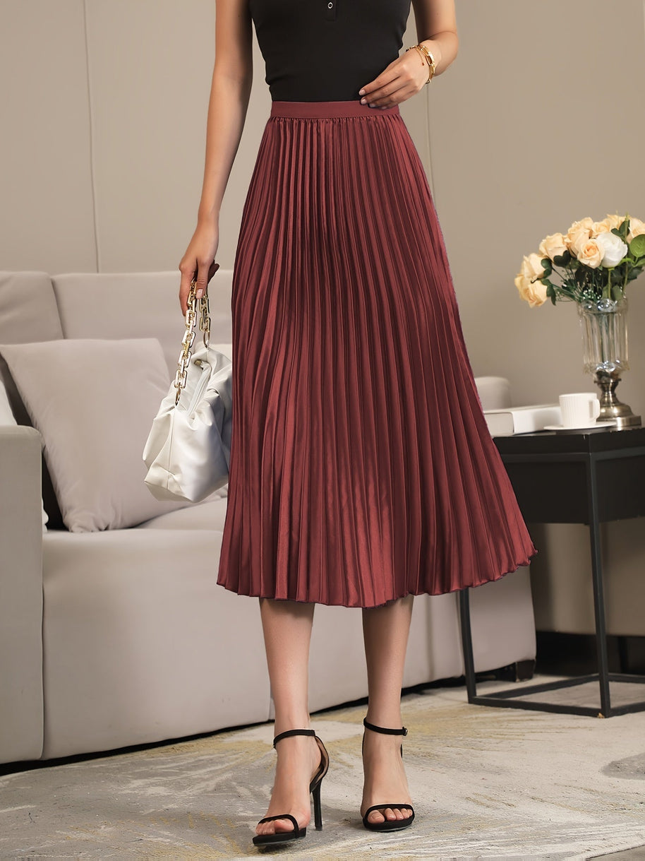 WW | Elegante A-linie Gefalteter Rock