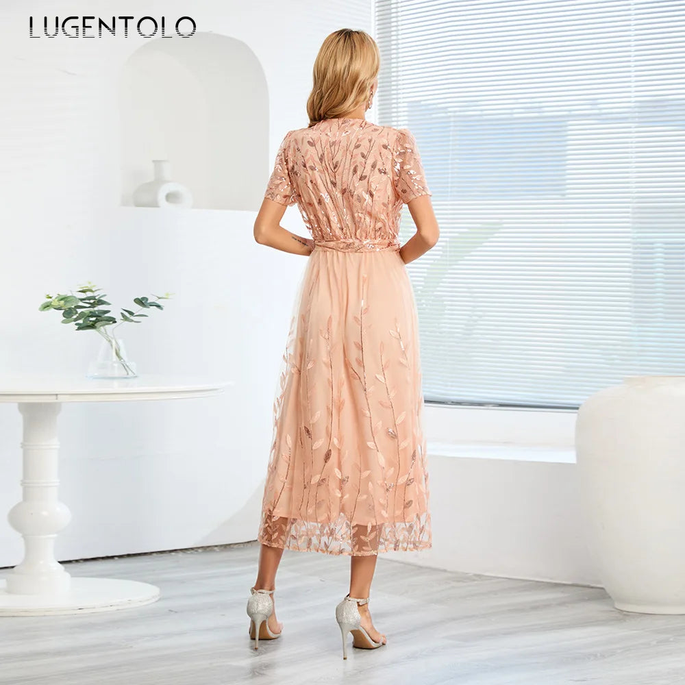 WW - Midikleid mit Pailletten