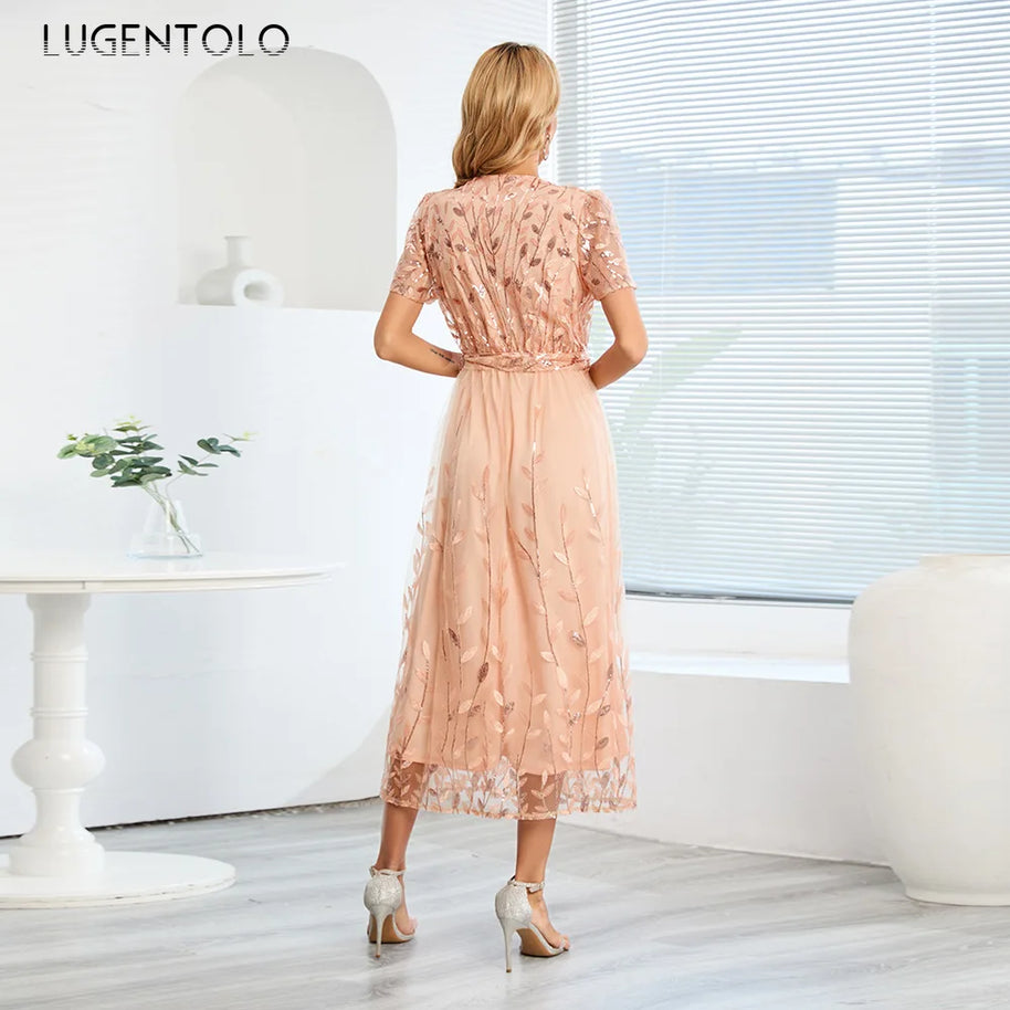 WW - Midikleid mit Pailletten