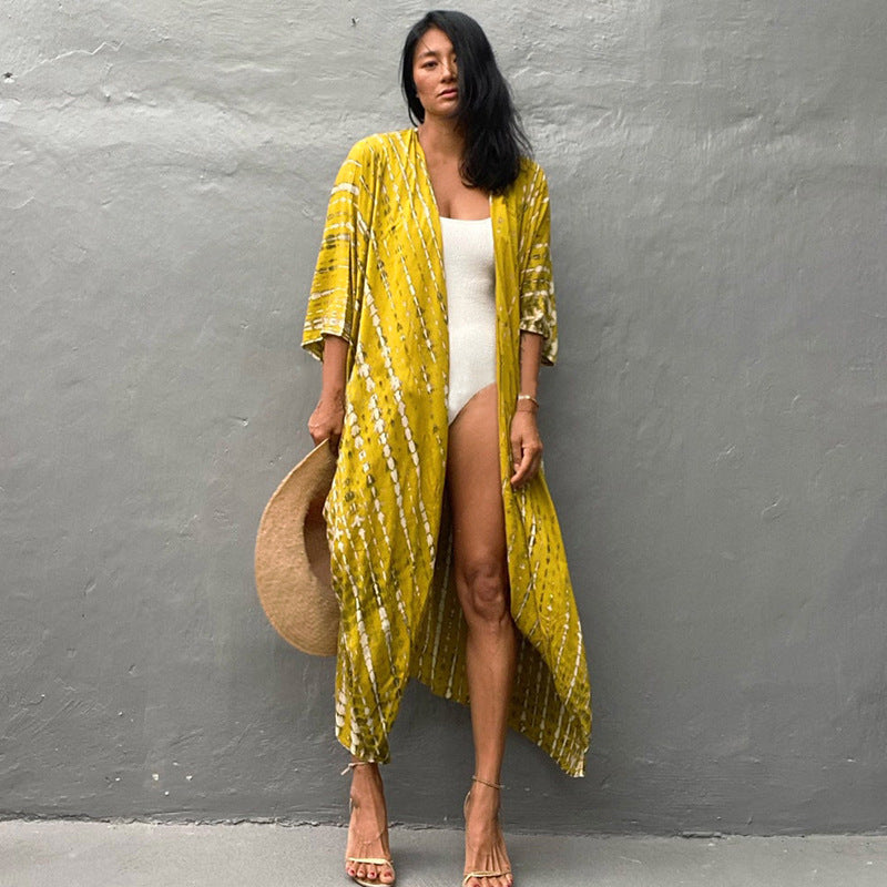 WW | Glamouröse Sonnenschutz Resort Strandkleid Cover Up