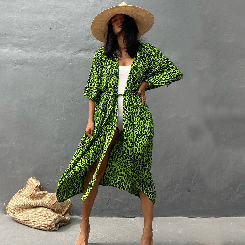 WW | Glamouröse Sonnenschutz Resort Strandkleid Cover Up