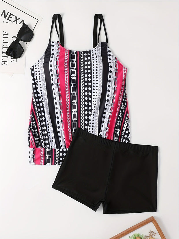 WW | Tankini-Set mit Streifen und Punkten