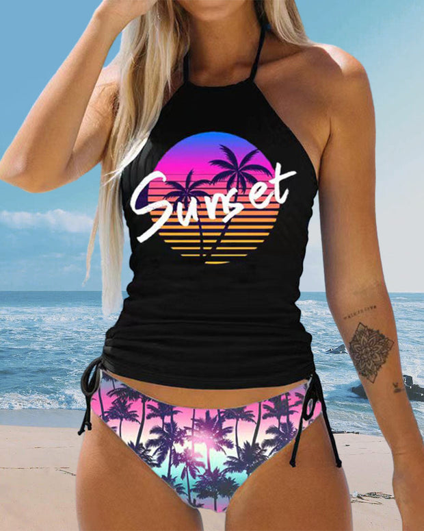 WW | Badeanzug-Set mit Palmenmotiv