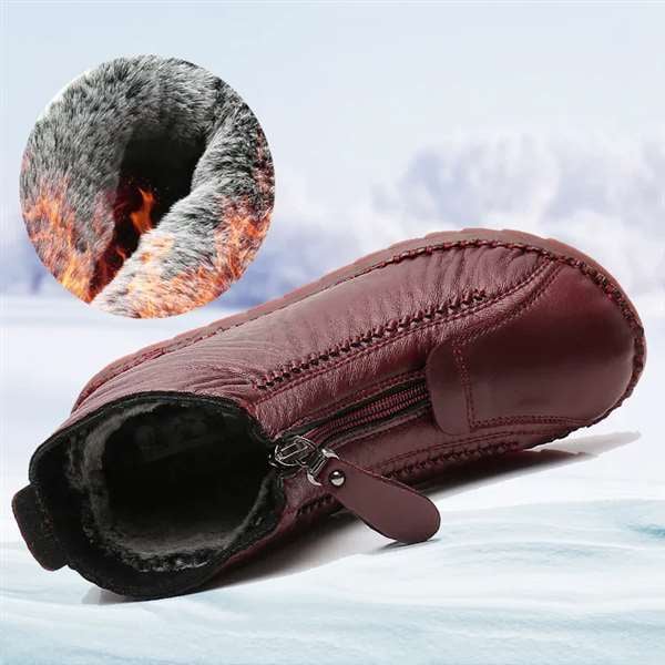 beliebte, rutschfeste Lederstiefeletten