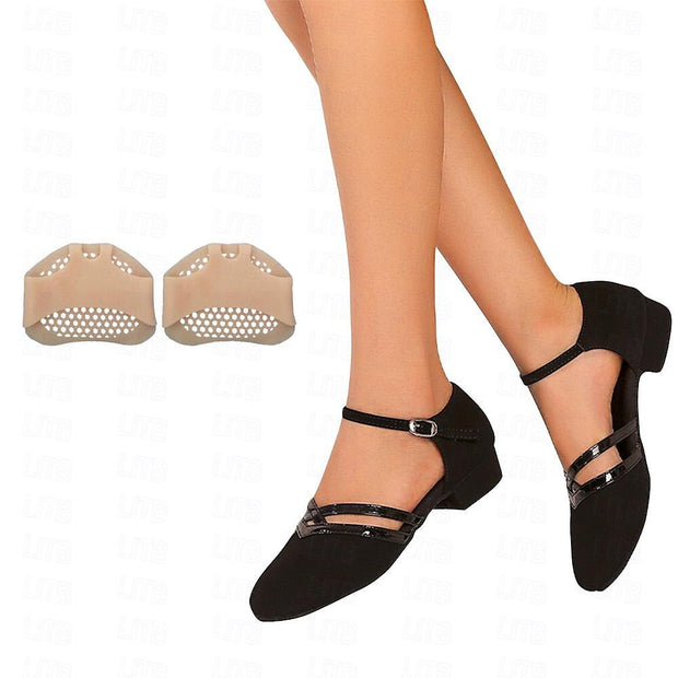 WW | Moderne Tanzschuhe für Damen - Schwarz - Hochwertiges Wildleder