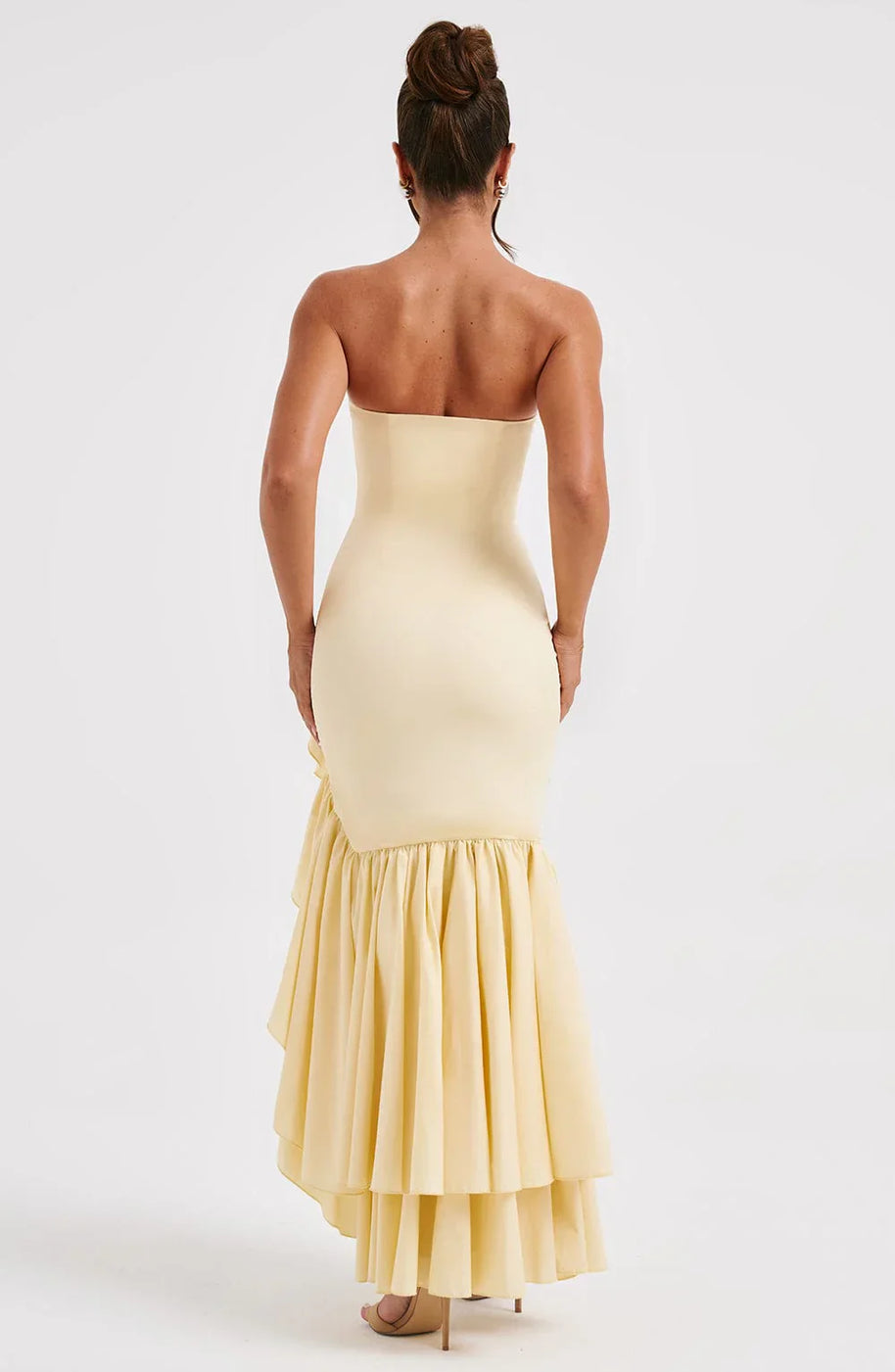 WW | Ärmelloses Maxikleid Mit Schlitz Und Rüschen Für Frauen