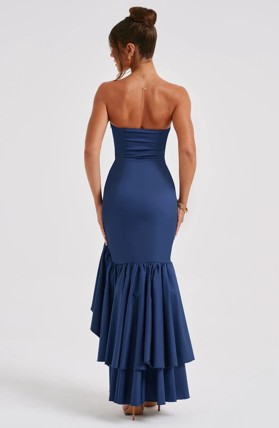 WW | Ärmelloses Maxikleid Mit Schlitz Und Rüschen Für Frauen