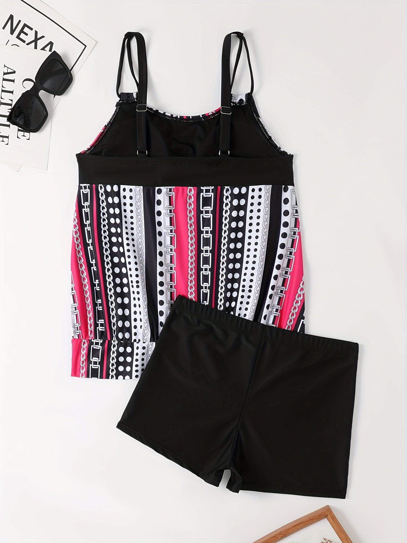 WW | Tankini-Set mit Streifen und Punkten