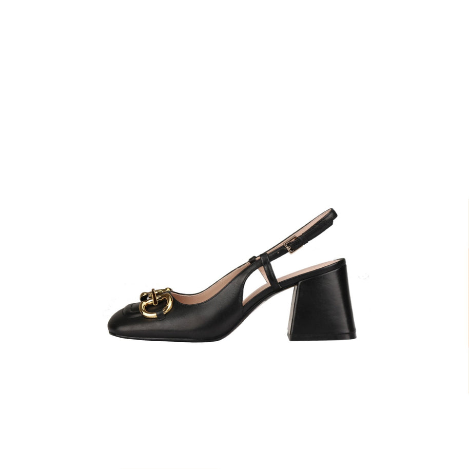 WW Retro Mary Jane Schuhe mit dicken hohen Absätzen und Schnallen