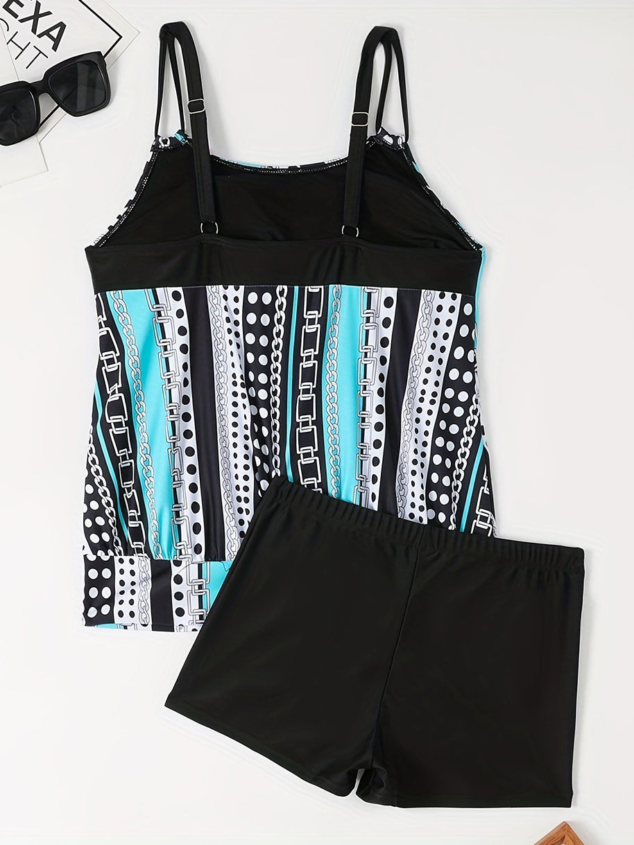 WW | Tankini-Set mit Streifen und Punkten