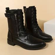 WW - Stiefelette mit Reißverschluss und Spitze