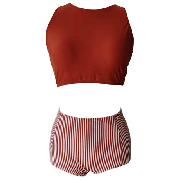 WW | Vintage Bikini-Top Hohe Taille