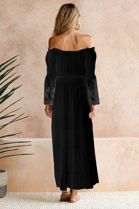 WW | Bohemian Baumwollspitzen Maxikleid