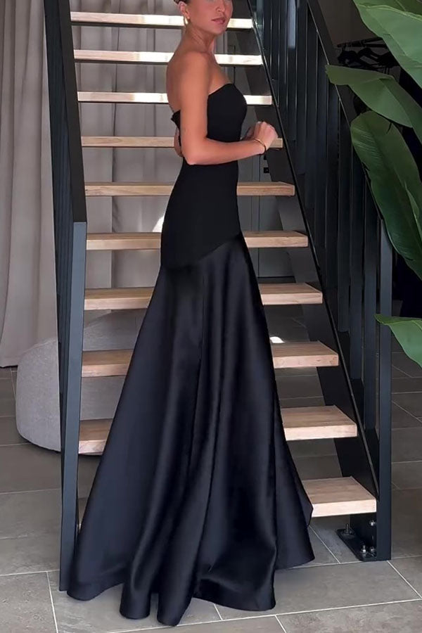 Maxikleid aus Satin