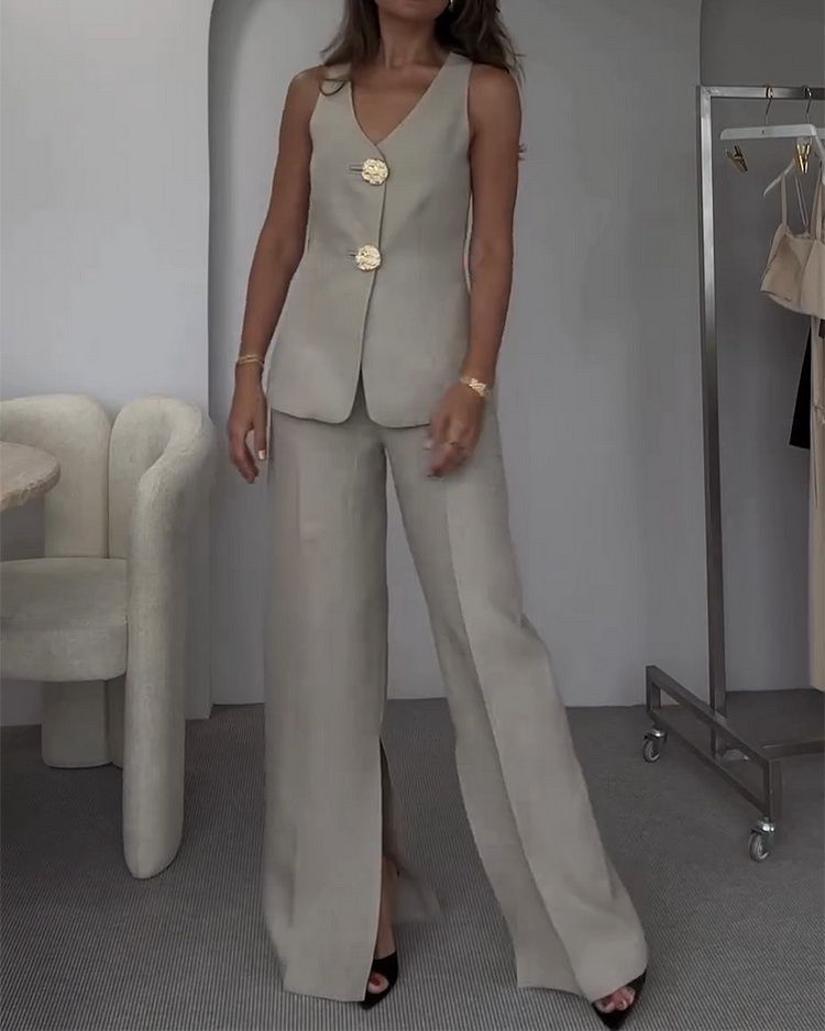 WW | Zweiteiliges Set mit Schlitzhose