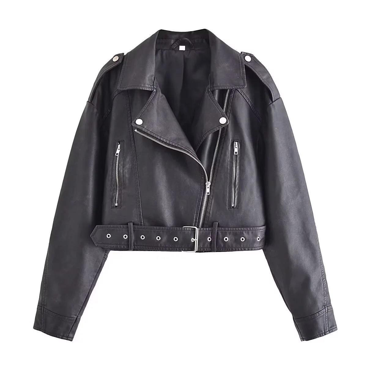 WW | Waschbare, Farbverlaufende Lederjacke Für Damen*