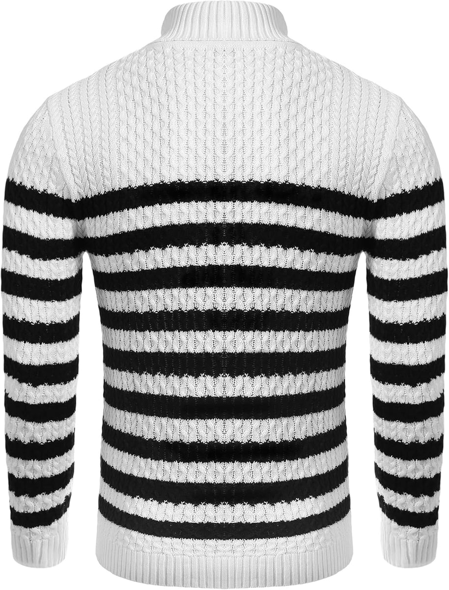 WW | Casual knitted men's turtleneck sweater