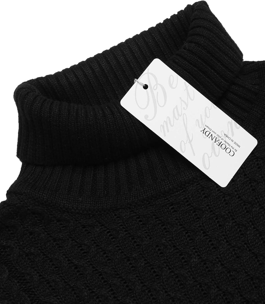 WW | Casual knitted men's turtleneck sweater