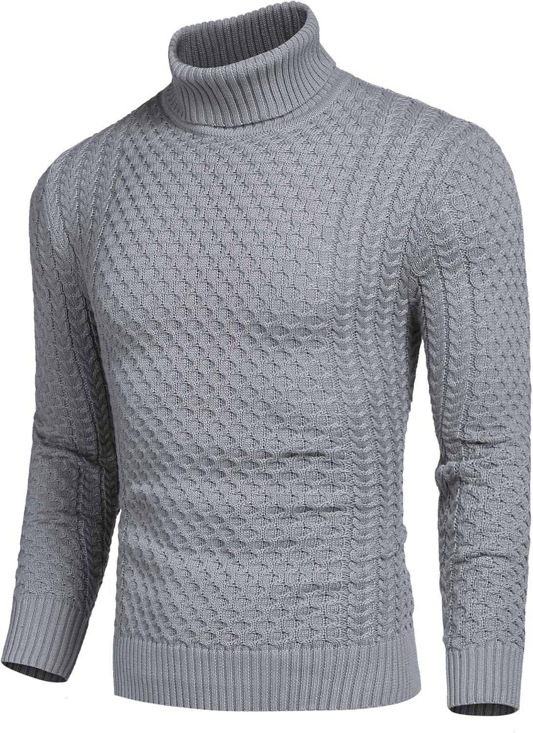 WW | Casual knitted men's turtleneck sweater