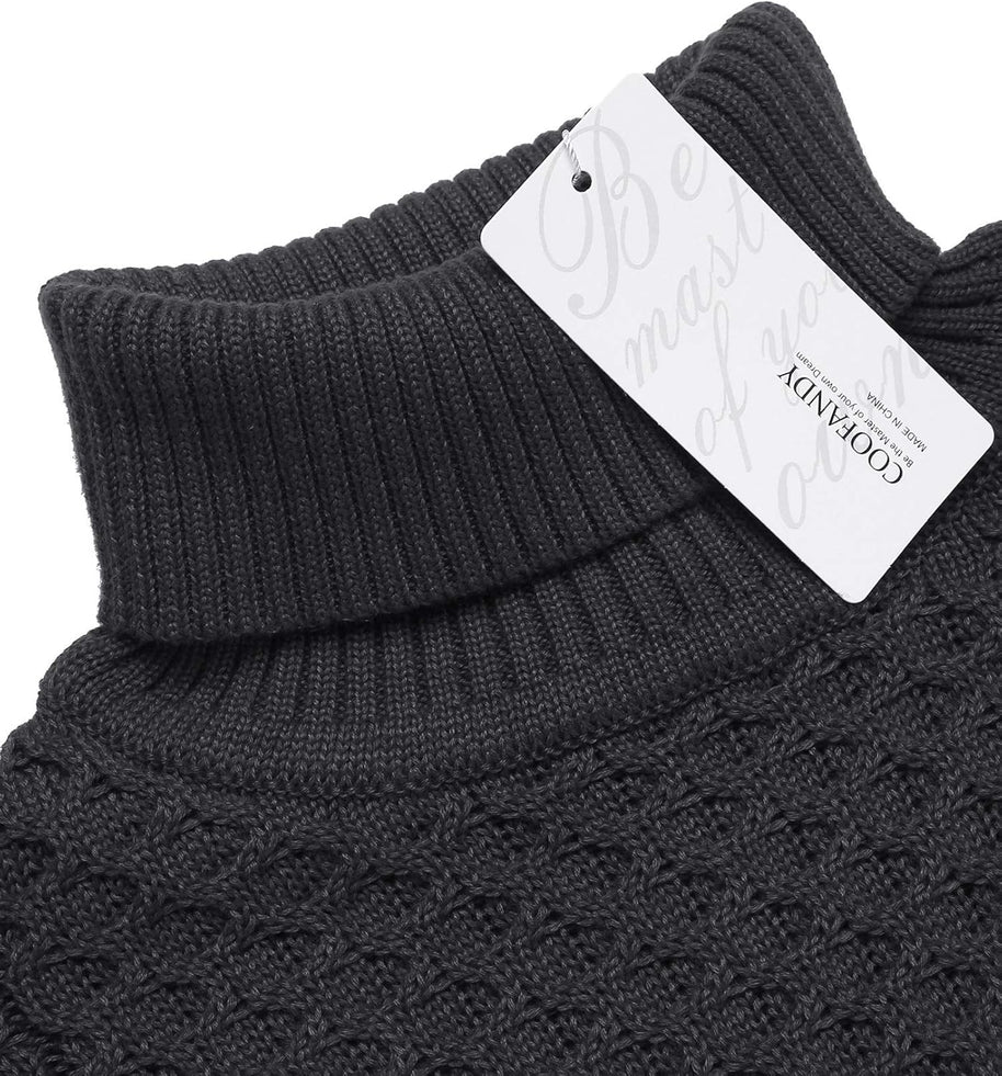 WW | Casual knitted men's turtleneck sweater
