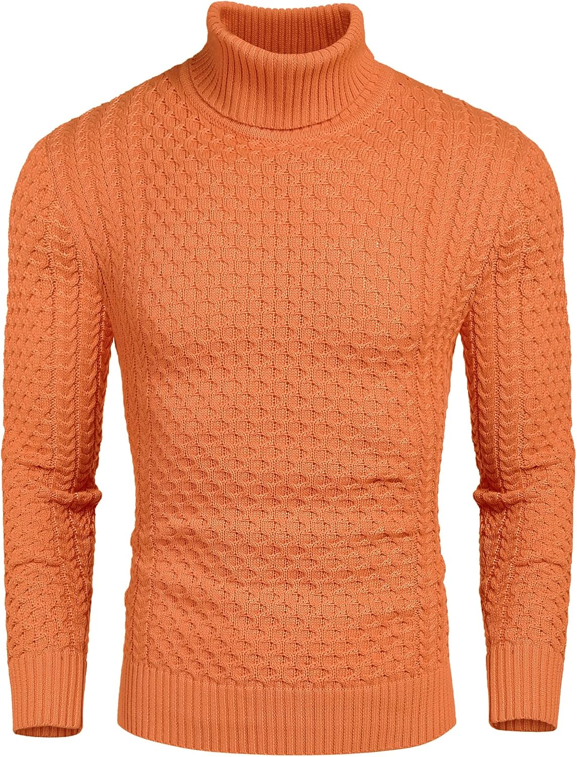 WW | Casual knitted men's turtleneck sweater