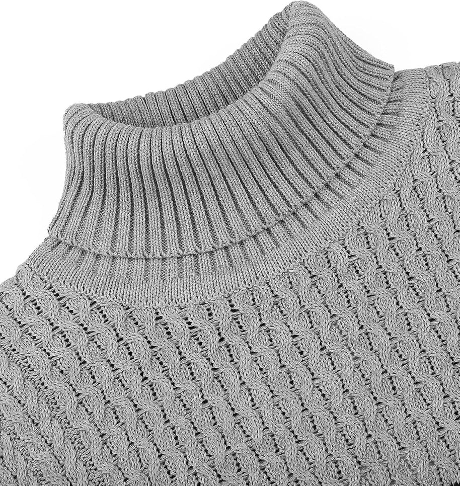 WW | Casual knitted men's turtleneck sweater