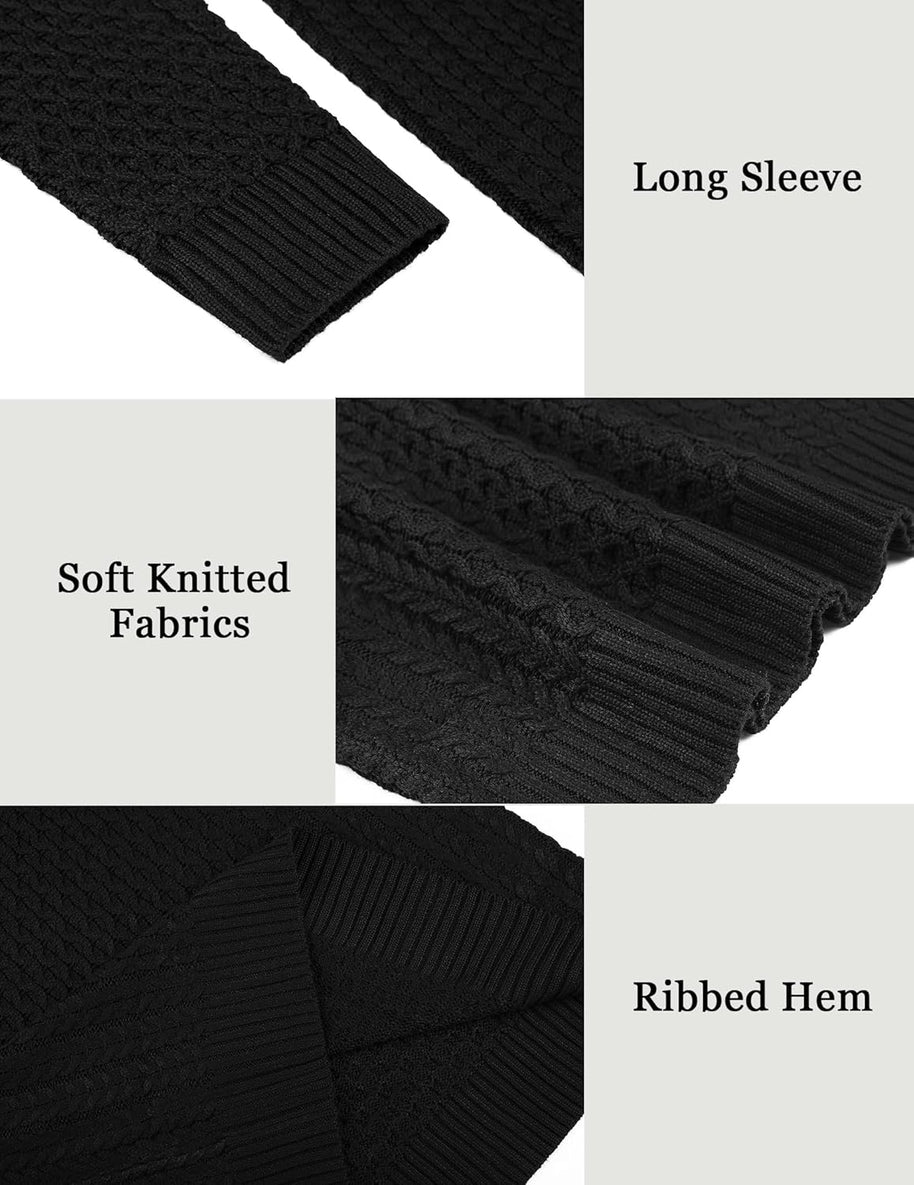 WW | Casual knitted men's turtleneck sweater