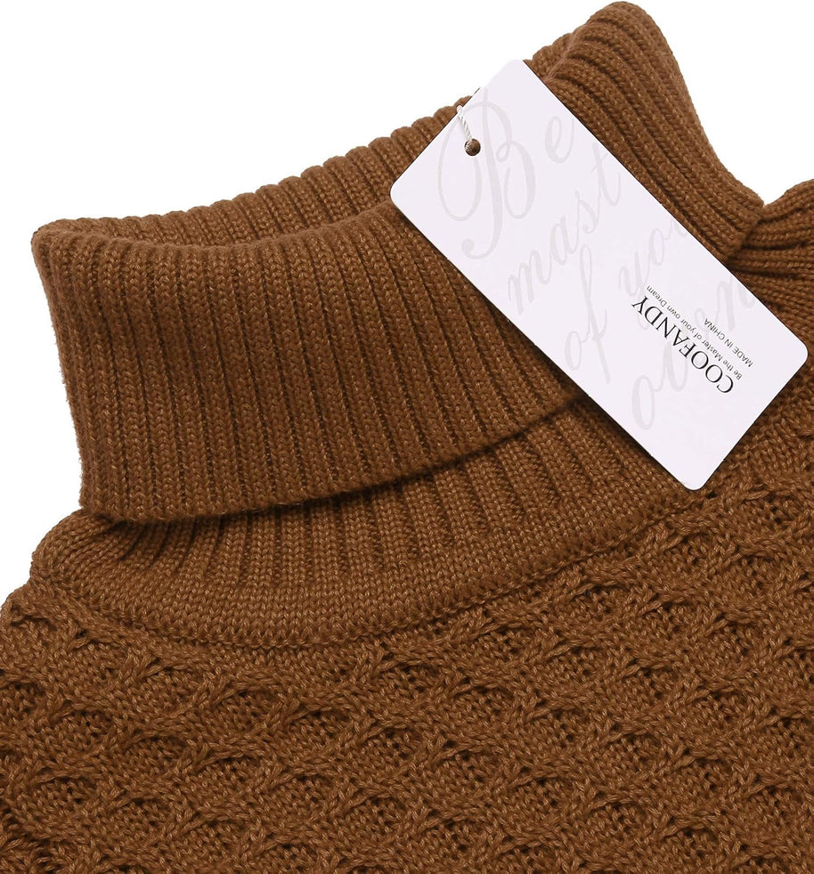 WW | Casual knitted men's turtleneck sweater