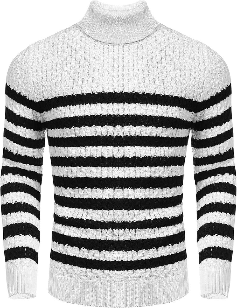 WW | Casual knitted men's turtleneck sweater