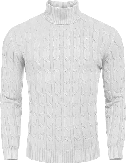 WW | Casual knitted men's turtleneck sweater