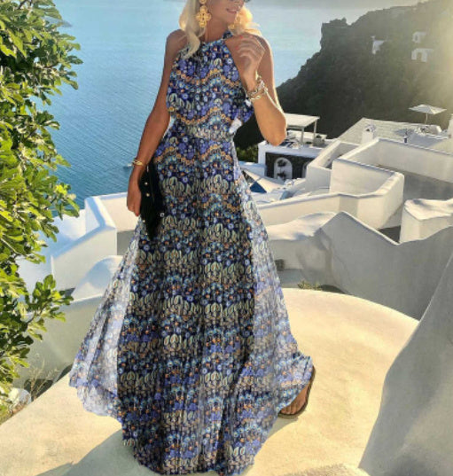 WW | Elegantes Boho Maxikleid Mit Falten