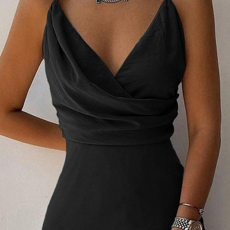WW | V-Ausschnitt Midikleid Mit Druck Und Schlitz