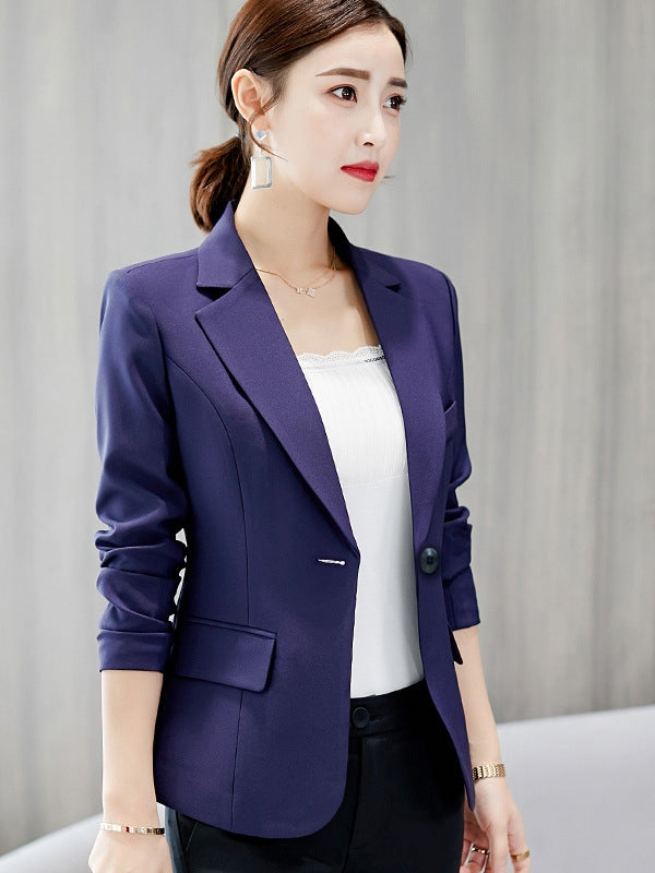 WW | Schwarzer Blazer für Damen Bürojacke Anzug Taschen Jacken