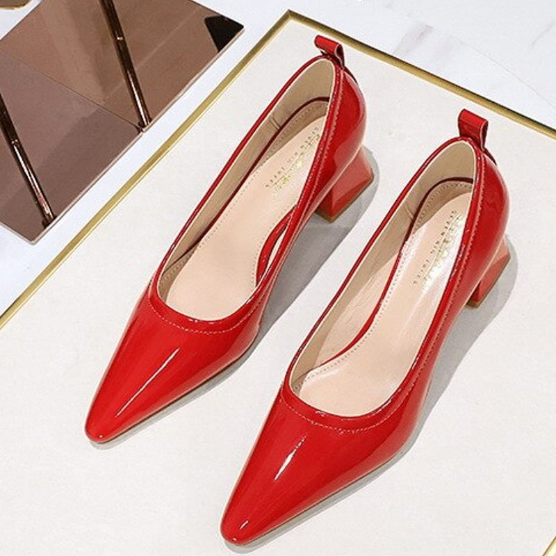 WW | Damen High Heels Spitz Professionelle OL Damen Schuhe 4.5cm