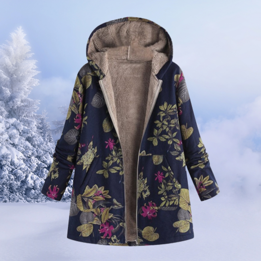 WW | Bequeme Damen Winterjacke mit Blumenmuster
