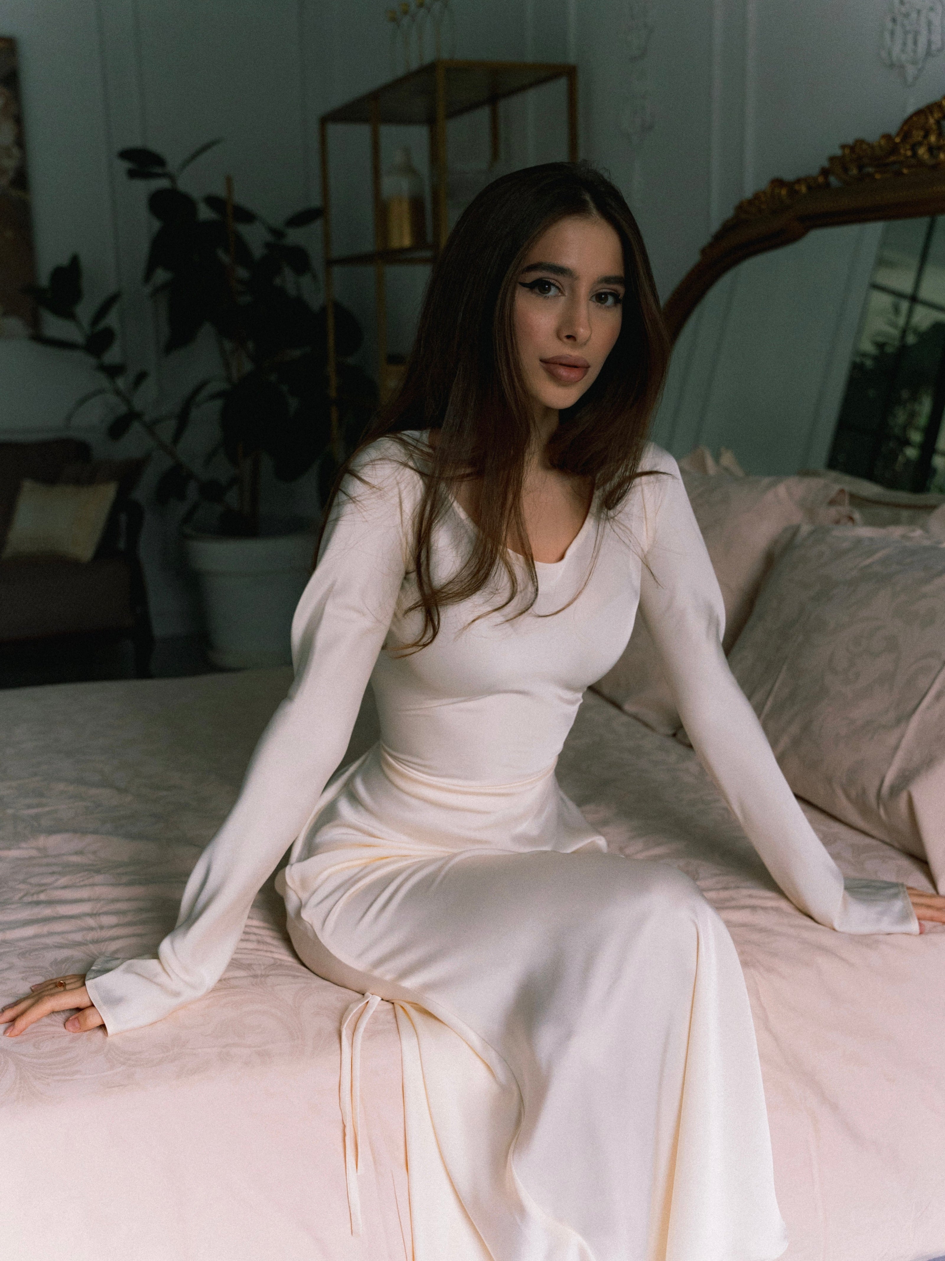 WW | Leichte Maxikleid mit Romantischem Schnitt