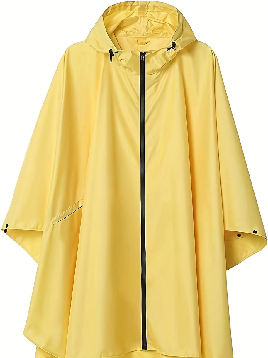 WW | Wasserdichter Regenponcho Mit Kapuze