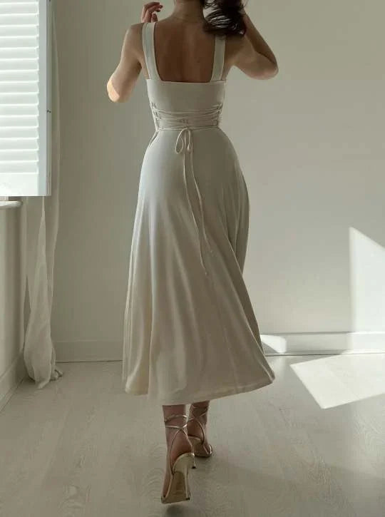 WW | Elegante Rückenfreie Maxi Kleid