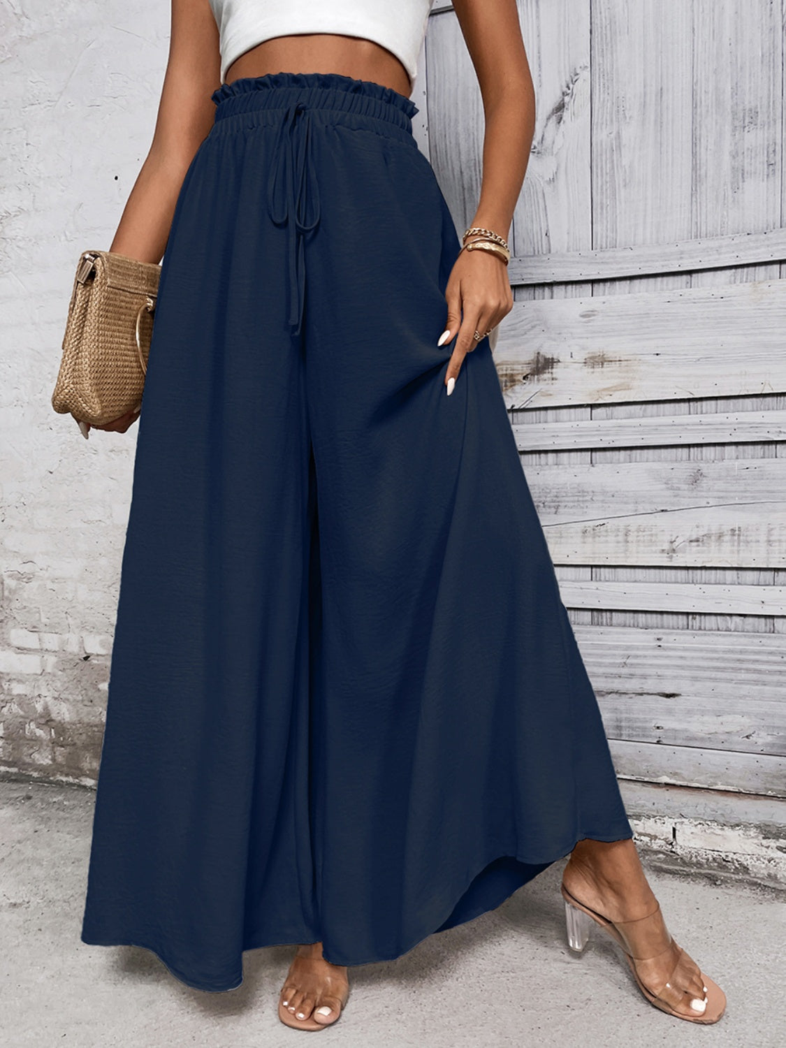 WW | Ärmelloses Pailletten Rundhals Mini Kleid