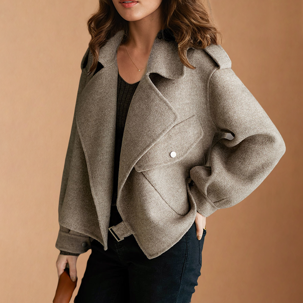 Jacke aus Kreppwolle